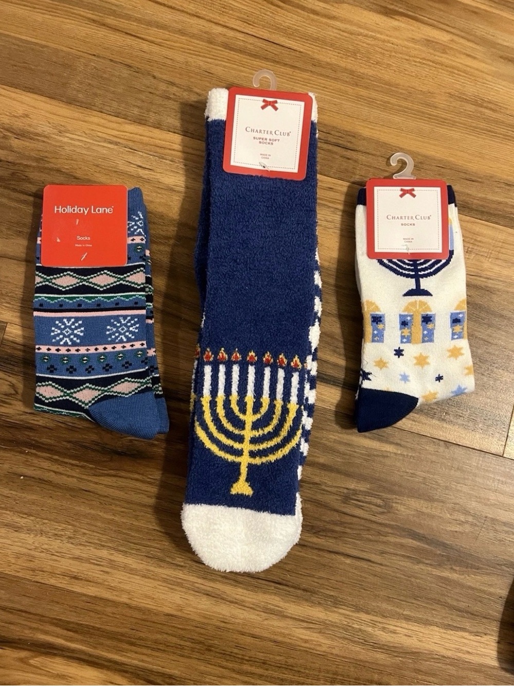 Charter Club /Holiday Lane Women’s Hanukkah Variety Multicolored Size 9-11